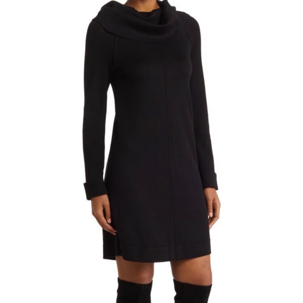 Black sweater dress